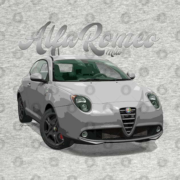 ALFA ROMEO Mito white front by PjesusArt